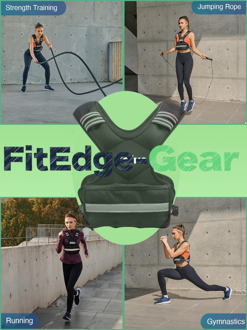 Adjustable Weighted Vest (11β20 lbs) | Strength & Cardio Training